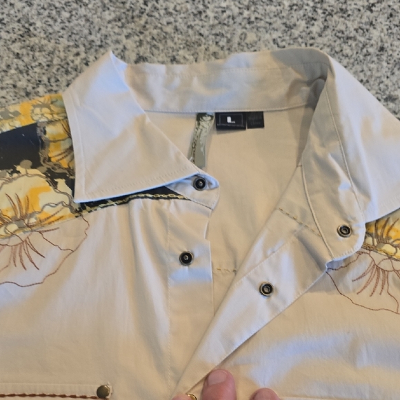 Oakley Snap Front, Long Sleeve, Western Shirt Size L - Picture 6 of 7